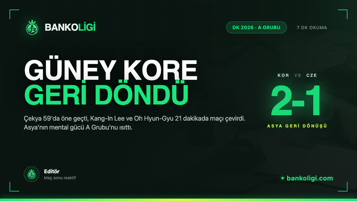 Dünya Kupası 2026: Güney Kore Geri Döndü — 2-1 Çek Cumhuriyeti