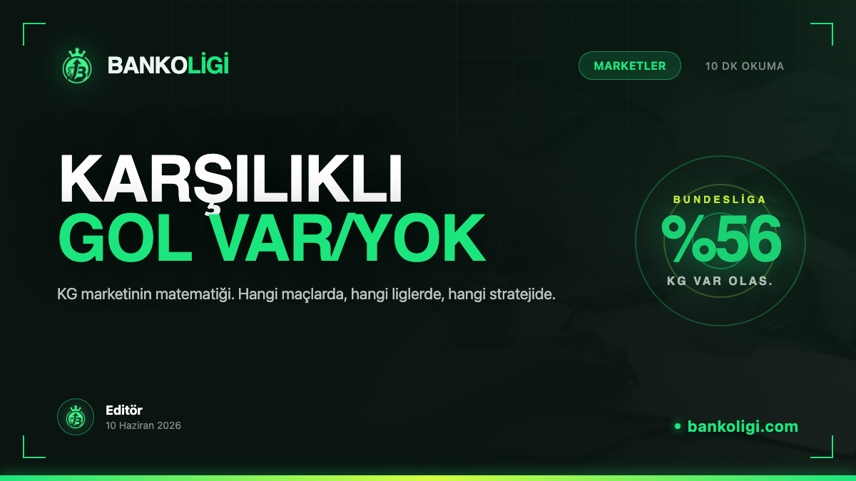 Karşılıklı Gol Var/Yok: Sayılarla Profesyonel Strateji